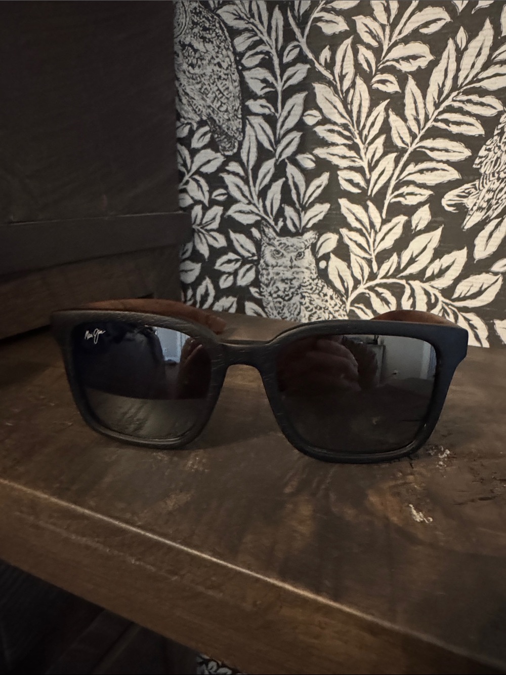 Maui Jim Matte Black Sunglasses with Dark Lenses